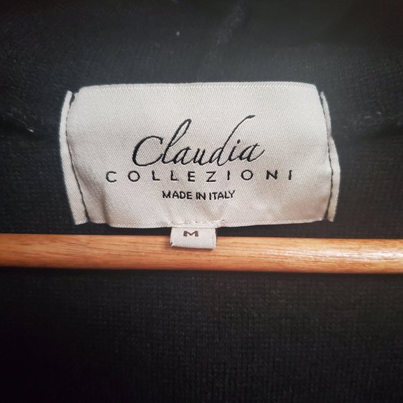 Claudia Collezioni |  Full Length Wool Sweater Coat - Picture 4 of 5